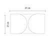 Flos - Foglio Wall Lamp - line drawing