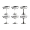 HAY - HAY Italian - Set de 6 coupes glacée - inox/H 9 cm/Ø 9cm