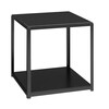 e15 - e15 FK12 FortyForty - Bijzettafel/Plank   - zwart/40x40x40cm/2 plank verwijderbaar