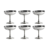 HAY - Kitchen Market Italian Eisbecher 6er Set - edelstahl/H 9 cm/Ø 9cm