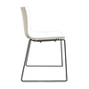 Arper - Catifa 46 0278 Chair Bicoloured Skids Black - white/ivory/seat shell glossy/inside matt/frame black matt V39/new colour
