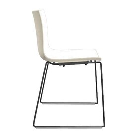 Arper - Catifa 46 0278 - Chaise bicolore pied noir