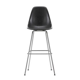 Vitra - Chaise de bar haute Eames Fiberglass chromé