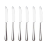 Alessi - Nuovo Milano Table Knife Set Of 6 - stainless steel/glossy polished/L 23cm