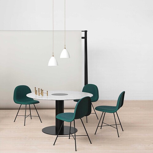 Gubi - 2.0 Dining Table Tisch Gestell schwarz Ø130cm