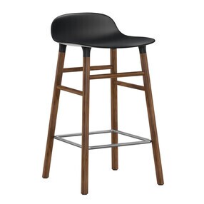 Normann Copenhagen - Form Bar Stool Walnut Base 65cm