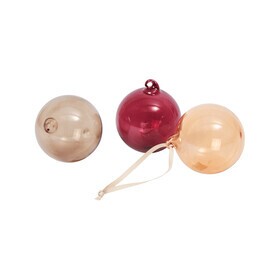 Ferm Living - Glass Baubles kerstbal set van 3 M