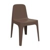 Vondom - Solid - Chaise - bronze/H x W: 80 x 60cm/pour interieur et exterieur