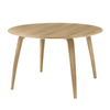Gubi - Gubi Dining Table Round - oak/H 72,3cm, Ø 120cm/base/top oak