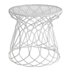 emu - Re-Trouvé - Desserte / tabouret de jardin - blanc/peint par poudrage/H 45cm, Ø 45cm