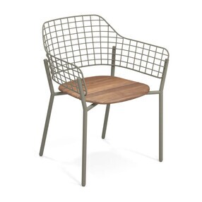 Emu - Chaise de jardin avec accoudoirs Lyze teck