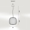 Foscarini - Spokes 2 - LED pendellamp - Strichzeichnung