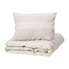 Linum - Riverdale - Linge de lit 240x220cm - beige/couverture 240x220cm/ coussin 65x65cm/taille FR