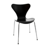 Fritz Hansen - Série 7 - Chaise laquée 46cm - noir/piètement métal chromé/laqué/PxHxP 50x82x52cm