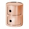 Kartell - Componibili 2 - Conteneur - cuivre/brillant/H 40cm/ Ø 32cm