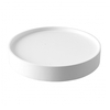 Softline - Drum Tray - white/wood/H 7,4 cm / Ø 47 cm