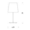 Fontana Arte - 3247TA - Lampe de Table - dessin au trait