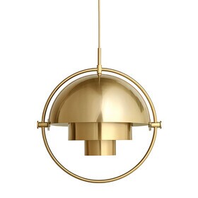 Gubi - Multi-Lite Suspension Lamp Ø25.5cm Frame Brass