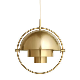 Gubi - Multi-Lite Suspension Lamp Ø25.5cm Frame Brass