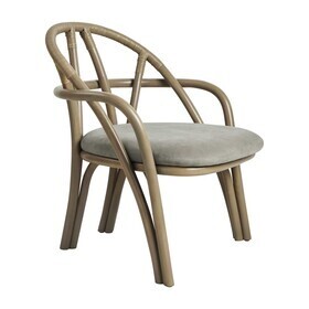 Gubi - Bistra loungestoel onderstel olijf