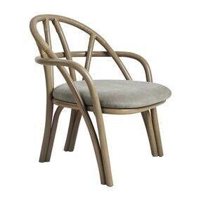 Gubi - Bistra loungestoel onderstel olijf