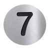 Radius - Radius - Numéro 7 - inox/noir/Ø10cm