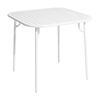 Petite Friture - Week-End - Table 85x85cm - blanc RAL 9016/peinture époxy grainée/H 75cm/pour usages indoor & outdoor