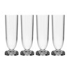 Kartell - Jellies Family Champagne Flute Set Of 4 - crystal clear/transparent