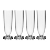 Kartell - Jellies Family Champagne Flute Set Of 4 - crystal clear/transparent