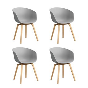 HAY - About a Chair AAC 22 2.0 Armlehnstuhl Eiche lackiert 4er Set