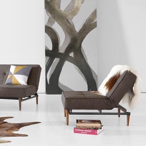 dunkel Living Sessel AmbienteDirect Holz | Styletto Splitback Innovation