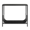 Schönbuch - TUB - Table console - noir/chêne poreux laqué/bassin d'acier revêtement par poudre/LxPxH 90x32x80cm