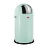 Wesco - Pushboy Abfalleimer 50L - mint/edelstahl/H:75.5cm x Ø40cm/50L