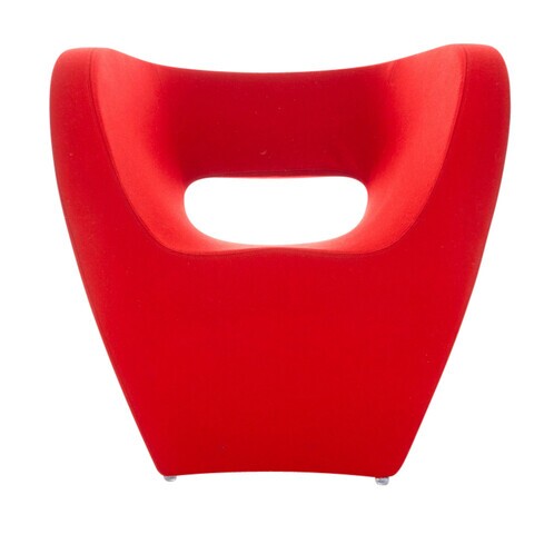 Moroso - Victoria and Albert Armchair - red/fabrics Kvadrat Divina 623
