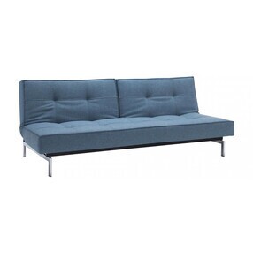 Innovation Living - Canapé-lit Splitback chrome 210x89cm