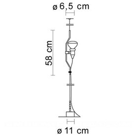 Flos - Special Edition Parentesi 50 Stehleuchte mit Dimmer