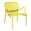 Petite Friture - Week-End Armlehnstuhl - gelb RAL 1016/gekörnte Epoxidfarbe/BxHxT 66x77x62cm/für Innen- und Außenbereich geeignet