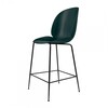 Gubi - Beetle Counter Chair - Tabouret de bar noir 108cm - vert/siège plastique de polypropylène/PxHxP 53,5x108x58cm/structure noir