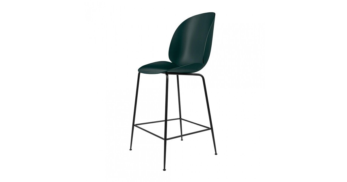 Gubi Beetle Counter Chair Barstool 65cm Black Frame AmbienteDirect