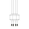 Vibia - Wireflow 0303 LED Suspension lamp - black/lacquered/EVG/DALI/dimmable/3922 lm - 2700 K