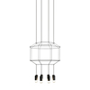 Vibia - Wireflow 0303 LED - Lampe de suspension - noir/laqué/EVG/DALI/dimmable/3922 lm - 2700 K