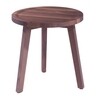 Gervasoni - Gray 42 Side Table - am. walnut / Ø50cm/nature/H: 50cm