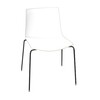 Arper - Catifa 46 0251 Chair Bicoloured Frame Black - white/ivory/seat shell glossy/inside matt/frame black matt V39/new colour