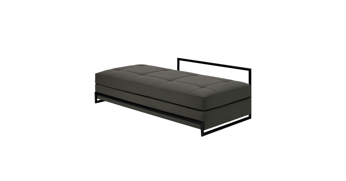 Classicon Day Bed Grand Black Version, Black Leather Daybed Trundle Bed