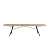 Moormann - Kampenwand Garden Bench - fir, rope red/untreated, galvanized steel/200x30x46cm