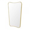Gubi - Gio Ponti F.A.33 Rectangular - Muur Spiegel M - messing/gepolijst/BxHxD 54x80x2,5cm