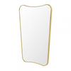 Gubi - Gio Ponti F.A.33 Rectangular Wall Mirror M - brass/polished/WxHxD 54x80x2,5cm