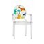 Kartell - Lou Lou Ghost Kinderstuhl mit Motiv - transparent/Motiv Dinosaurier/LxBxH 40x37x63cm