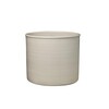 e15 - AC19 Salina - Pot/bac à fleurs gros - gris sable/vernissés au sel/fait main/H 19cm/Ø 23cm