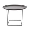 NORR 11 - Duke Medium - Table d'appoint Ø 70cm - noir/table démontable/H: 39cm